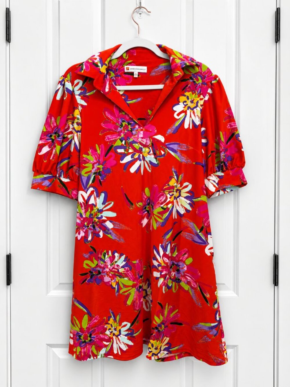 Jude Connally Emerson Dress in Floral Poppy, size Small